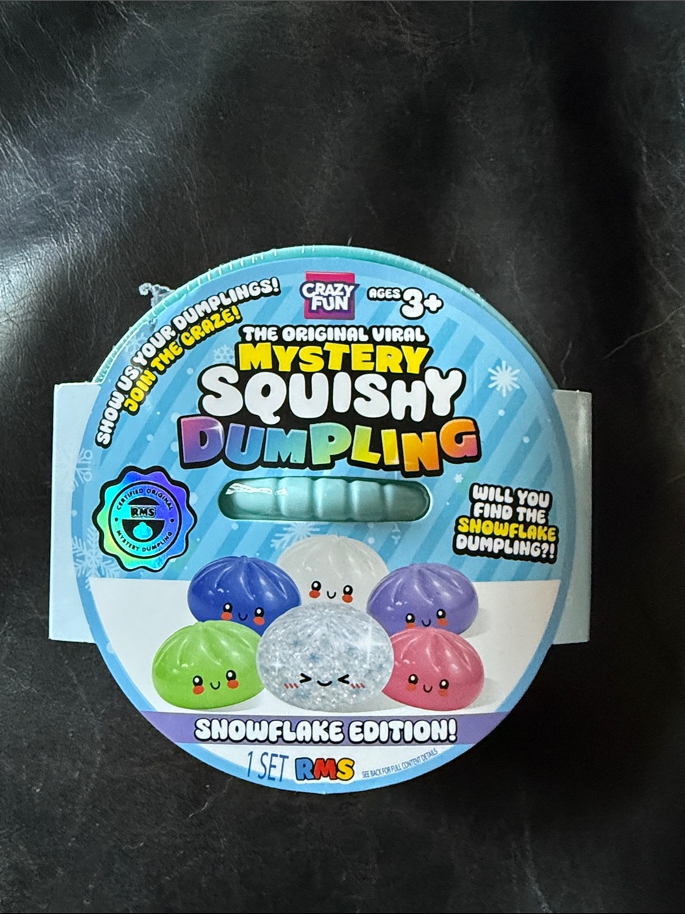 New Authentic RMS Crazy Fun Mystery Squishy Dumpling - Snowflake Edition